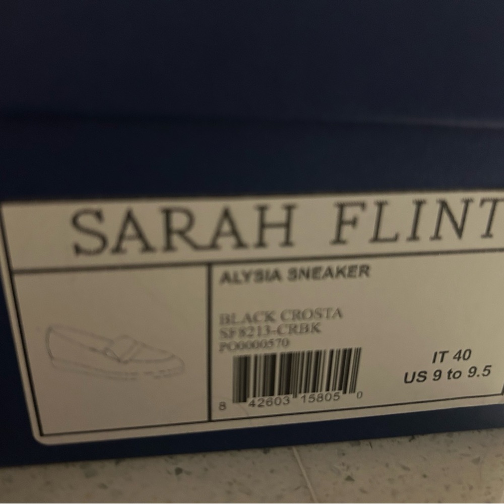Sarah Flint Alysia Black Suede Women's Sneakers - Picture 4 of 4